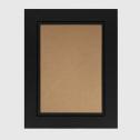 Strut Mount 4x6 / 6x4 Black & Black Line Contemporary Card Photo Frame