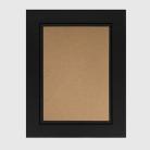 Strut Mount 5x7 / 7x5 Black & Black Line Contemporary Card Photo Frame