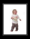 8x12 Mono Black Strut Photo Mounts with White Line
