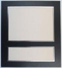 8x6 / 6x8 Black Mount & Silver Aperture with names