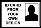 Staff Photo ID Cards from Your Own Design (Single Sided)