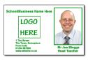 Staff Photo ID Card (Ideal for Schools or Businesses) - Basic Green