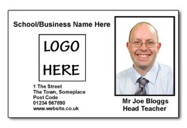 Staff Photo ID Card (Ideal for Schools or Businesses) - Basic Black